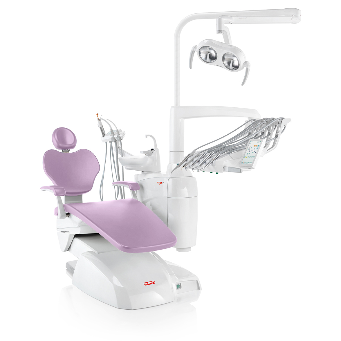 Стоматологическая установка Anthos A7 верхняя подача, Японский лиловый