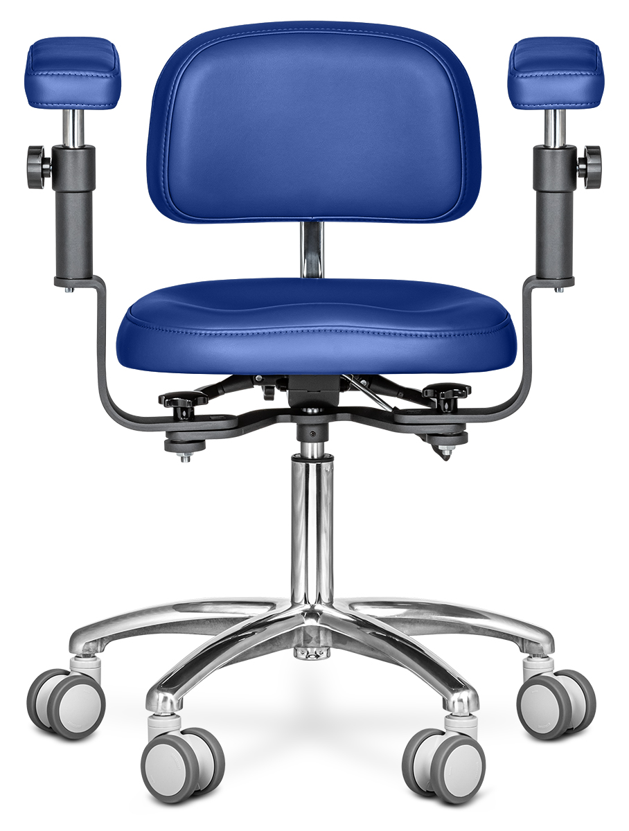 Стул микроскописта Mercury STANDART, синяя лазурь