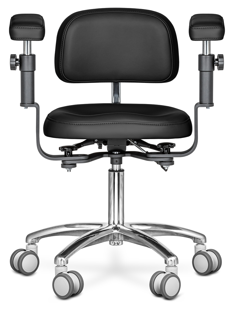 Стул микроскописта Mercury STANDART, ATLANTIS черный