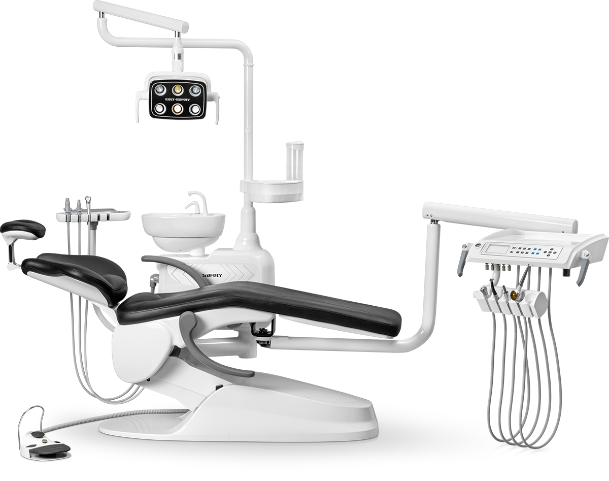 Стоматологическая установка Safety M1 нижняя подача, Черная